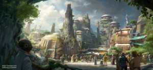 Star Wars-Themed Lands Coming to Disney Parks Ð Walt Disney Company Chairman and CEO Bob Iger announced at D23 EXPO 2015 that Star Wars-themed lands will be coming to Disneyland park in Anaheim, Calif., and DisneyÕs Hollywood Studios in Orlando, Fla., creating DisneyÕs largest single-themed land expansions ever at 14-acres each, transporting guests to a never-before-seen planet, a remote trading port and one of the last stops before wild space where Star Wars characters and their stories come to life. These authentic lands will have two signature attractions, including the ability to take the controls of one of the most recognizable ships in the galaxy, the Millennium Falcon, on a customized secret mission, and an epic Star Wars adventure that puts guests in the middle of a climactic battle. (Disney Parks)