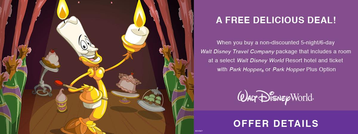 Free Dining Offer at Walt Disney World this Fall