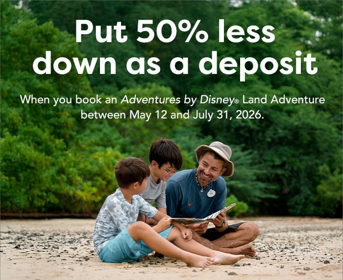 Put 50% Less Deposit Down on Eligible Land Adventures